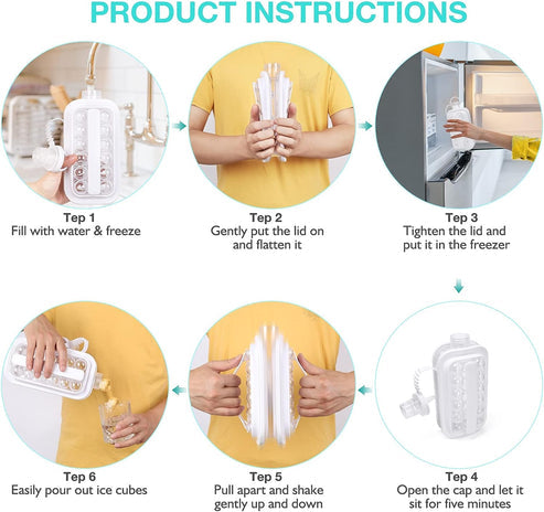 Round Ice Ball Maker – Leak-Proof Silicone Ice Sphere Tray for Whiskey Lovers