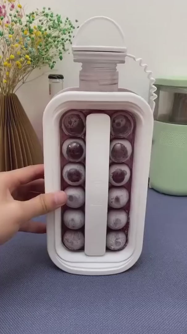 Round Ice Ball Maker – Leak-Proof Silicone Ice Sphere Tray for Whiskey Lovers